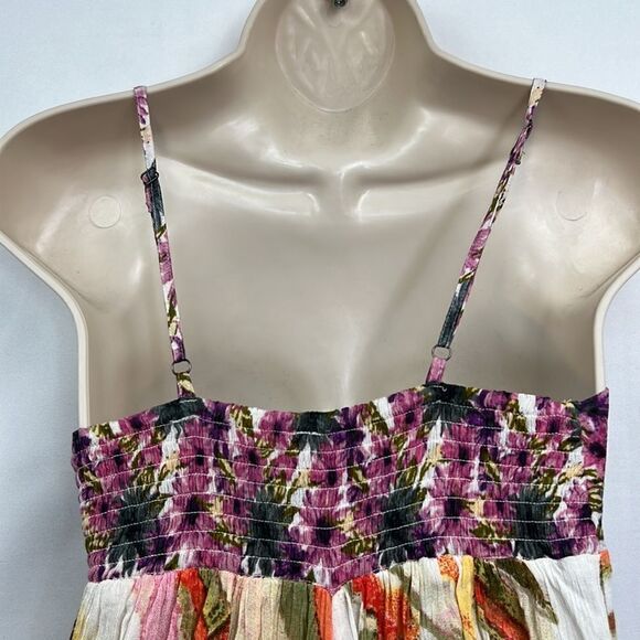 Free People floral spaghetti strap romper EUC size XS - Picture 7 of 12